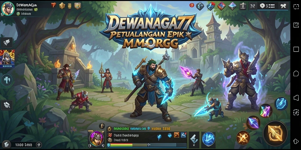 Tangkapan layar gameplay <strong>DEWANAGA77</strong> menampilkan pertarungan epik antara pemain.