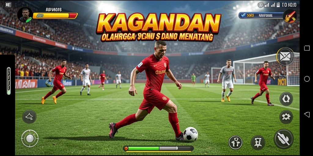 Tangkapan layar KAGANDAN menampilkan aksi seru dalam permainan olahraga.
