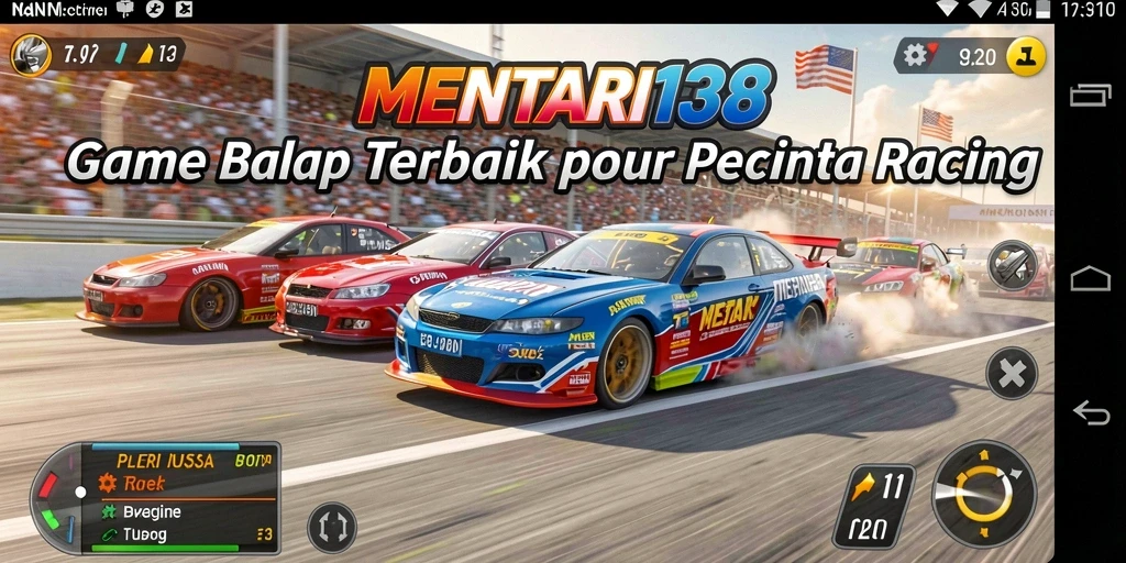 Tangkapan layar gameplay MENTARI138 menampilkan balapan balap yang menegangkan.