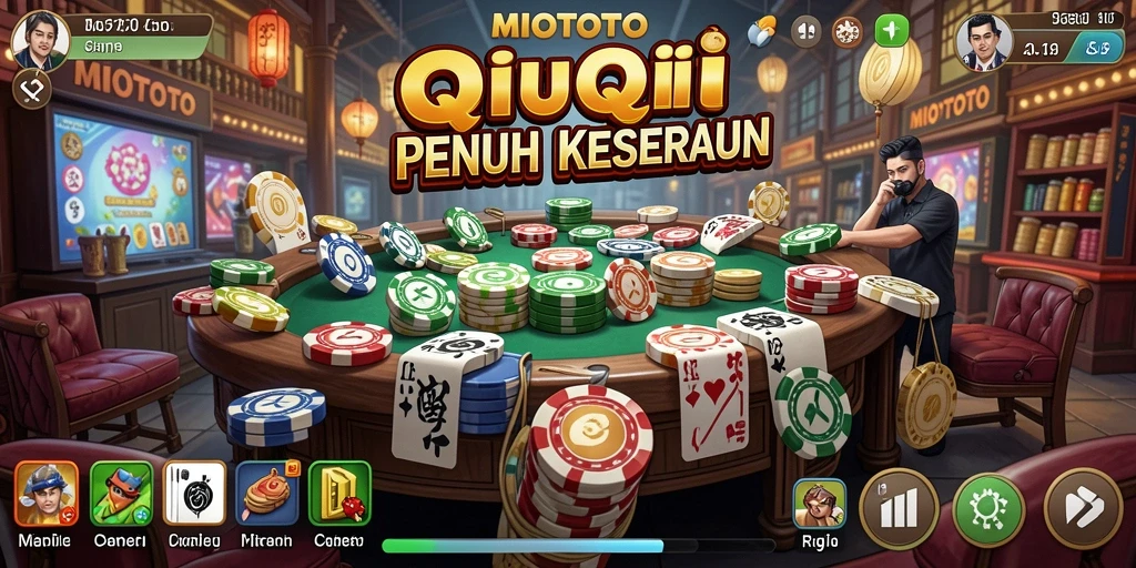 Gameplay seru QiuQiu di MIOTOTO, penuh adu strategi.