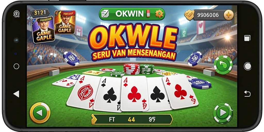 Tampilan gameplay seru dan menarik di OKWIN.