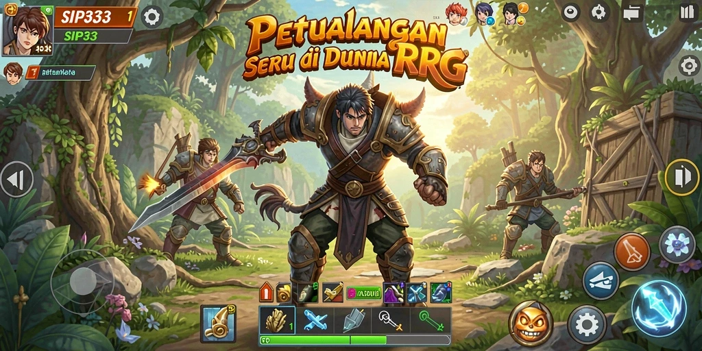 Tampilan gameplay menarik dan petualangan seru dalam SIP33.