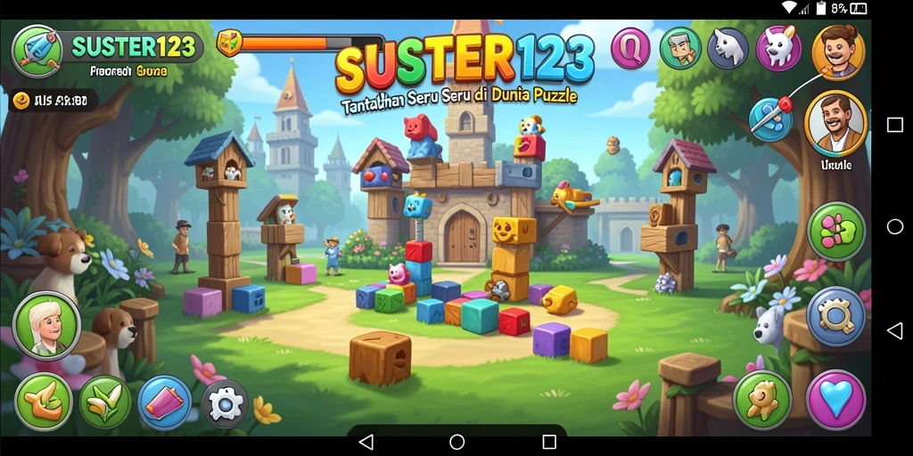 Gameplay SUSTER123 menampilkan tantangan puzzle interaktif yang menarik.